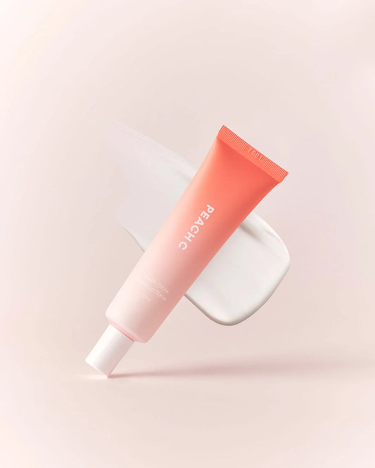 Natural peach glow makeup base Natural glassy shine